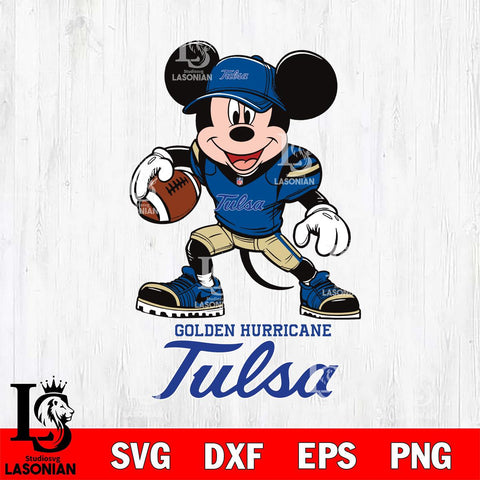 Tulsa Golden Hurricane Mikey Mouse Disney, Svg Eps Dxf Png File, Digital Download