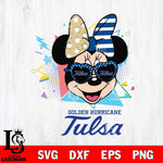 Tulsa Golden Hurricane Minnie Mouse Love Sport SVG DXF EPS PNG FILE, NCAA File Cut,Digital Download,Instant Download