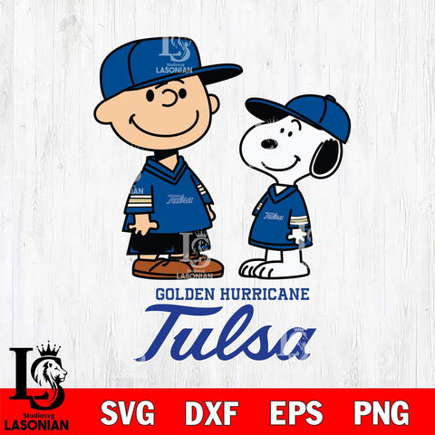 Tulsa Golden Hurricane Peanuts Snoopy Football SVG DXF EPS PNG FILE,Snoopy File Cut, NCAA Digital Download,Instant Download,Christmas Silhouette