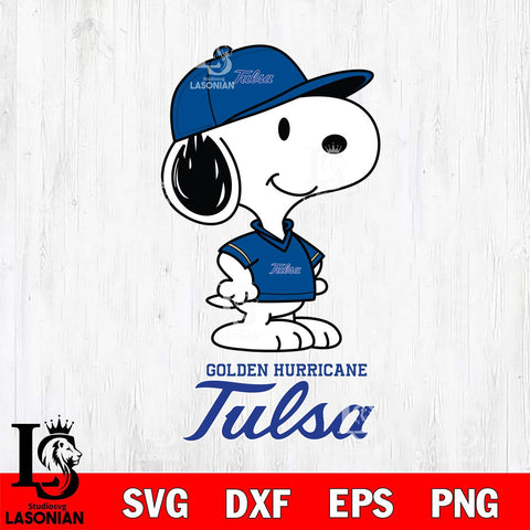 Tulsa Golden Hurricane Snoopy Football sport SVG DXF EPS PNG FILE,Snoopy File Cut, NCAA Digital Download,Instant Download,Christmas Silhouette