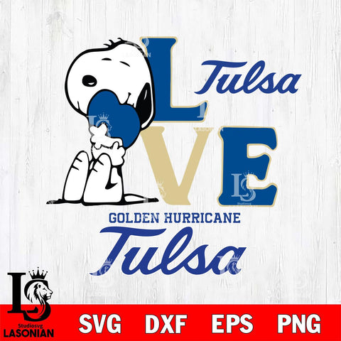 Tulsa Golden Hurricane Snoopy Sport 10 Svg Eps Dxf Png File, Digital Download