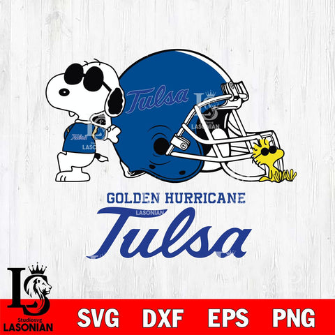 Tulsa Golden Hurricane Snoopy Sport 2 Svg Eps Dxf Png File, Digital Download