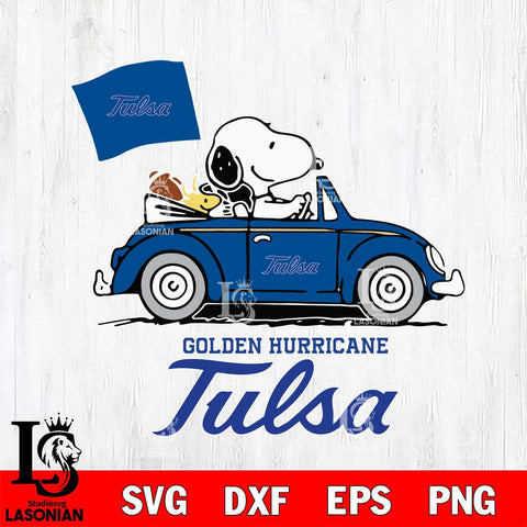 Tulsa Golden Hurricane Snoopy Sport 5 Svg Eps Dxf Png File, Digital Download
