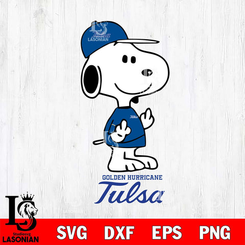 Tulsa Golden Hurricane Snoopy Sport 8 Svg Eps Dxf Png File, Digital Download