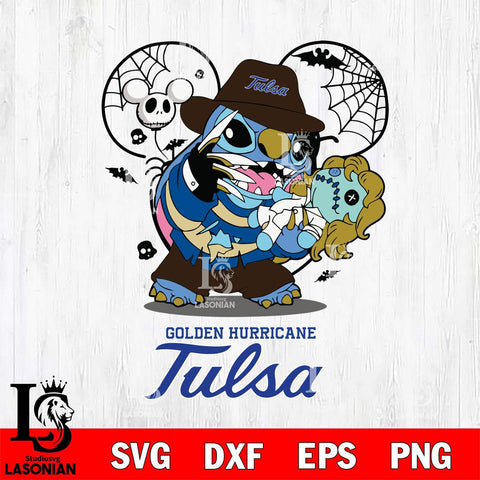 Tulsa Golden Hurricane Stitch Freddy Krueger Halloween Svg Eps Dxf Png File, Digital Download, Instant Download