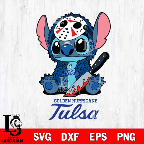 Tulsa Golden Hurricane Stitch Jason Voorhees Svg Eps Dxf Png File, NCAA svg, Digital Download, Instant Download