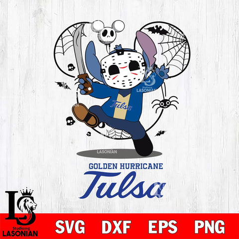 Tulsa Golden Hurricane Stitch jason voorhees Halloween Svg Eps Dxf Png File, Digital Download, Instant Download