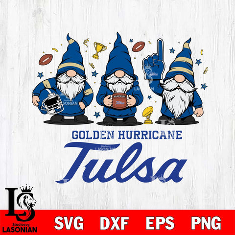 Tulsa Golden Hurricane Three Gnome FAN File Cut, NCAA SVG, Digital Download , Criucut , Silhouette