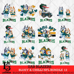 UAB Blazers Bluey & Bingo Bundle 12 SVG Svg Eps Dxf Png File, Bundle NCAA svg, Digital Download, Instant Download
