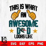 UAB Blazers Awesome Dad Looks like Svg Eps Dxf Png File, Digital Download, Instant Download