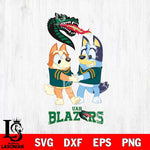 UAB Blazers Bluey Chilli Dance Svg Eps Dxf Png File, Digital Download, Instant Download