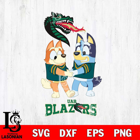UAB Blazers Bluey Chilli Dance Svg Eps Dxf Png File, Digital Download, Instant Download