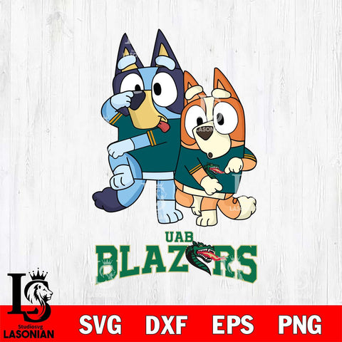 UAB Blazers Bluey Chilli Dance Mode Svg Eps Dxf Png File, Digital Download, Instant Download