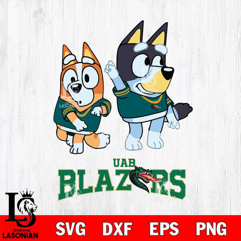 UAB Blazers Bluey Chilli Mode Dance Svg Eps Dxf Png File, Digital Download, Instant Download