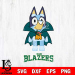 UAB Blazers Bluey Dracula Halloween Svg Eps Dxf Png File, Digital Download, Instant Download