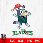 UAB Blazers Bluey Happy Christmas Svg Eps Dxf Png File, Digital Download