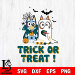 UAB Blazers Bluey Trick or Treat Halloween Svg Eps Dxf Png File, Digital Download, Instant Download