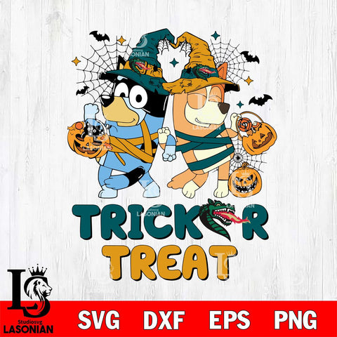 UAB Blazers Bluey Trick or Treat Halloween 2 Svg Eps Dxf Png File, Digital Download, Instant Download