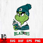 UAB Blazers Boujee Grinch Christmas Cut Files Cricut, Svg Dxf Eps Png file, Digital download , Silhouette