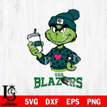 UAB Blazers Boujee Grinch Heart Christmas Cut Files Cricut, Svg Dxf Eps Png file, Digital download , Silhouette