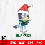 UAB Blazers Christmas Bluey Say Hi Cut Files,Bluey Cricut,Christmas Svg , Bluey svg , Digital Download, dxf eps png pdf file
