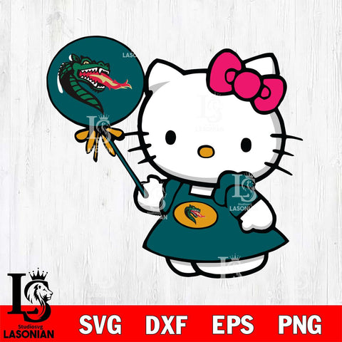 UAB Blazers Cute Hello Kitty 2 Svg Eps Dxf Png File, Digital Download, Instant Download