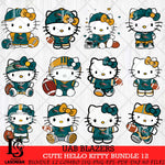 UAB Blazers Cute Hello Kitty Bundle 12 SVG Eps Dxf Png File, NCAA Bundle svg, Digital Download, Instant Download
