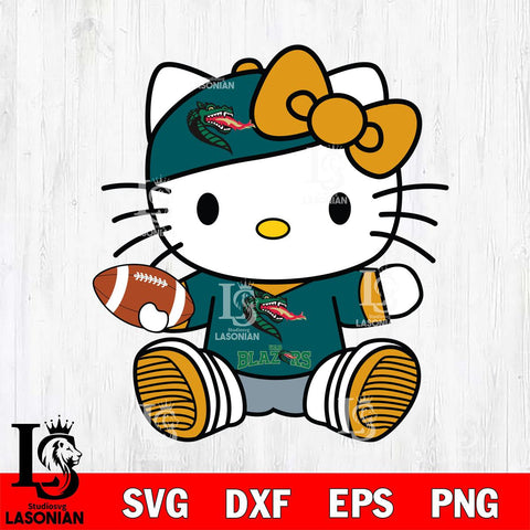 UAB Blazers Cute Hello Kitty Football 11 Svg Eps Dxf Png File, NCAA svg, Digital Download, Instant Download