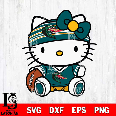 UAB Blazers Cute Hello Kitty Football 12 Svg Eps Dxf Png File, NCAA svg, Digital Download, Instant Download