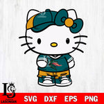 UAB Blazers Cute Hello Kitty Football 2 Svg Eps Dxf Png File, NCAA svg, Digital Download, Instant Download