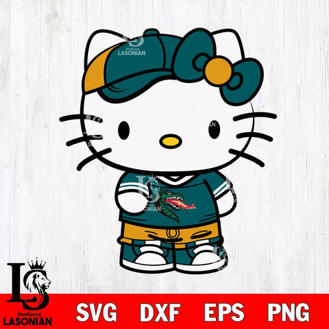 UAB Blazers Cute Hello Kitty Football 2 Svg Eps Dxf Png File, NCAA svg, Digital Download, Instant Download