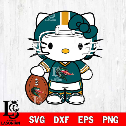 UAB Blazers Cute Hello Kitty Football 3 Svg Eps Dxf Png File, NCAA svg, Digital Download, Instant Download