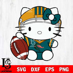 UAB Blazers Cute Hello Kitty Football 5 Svg Eps Dxf Png File, NCAA svg, Digital Download, Instant Download