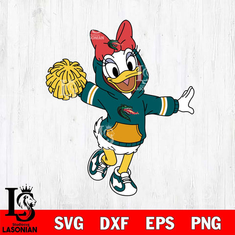 UAB Blazers Daisy Duck Cheerleader Christmas File Cut, NCAA SVG DXF EPS PNG FILE, Digital Download , Criucut , Silhouette