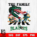 UAB Blazers Family Bluey Christmas Svg Eps Dxf Png File, Digital Download
