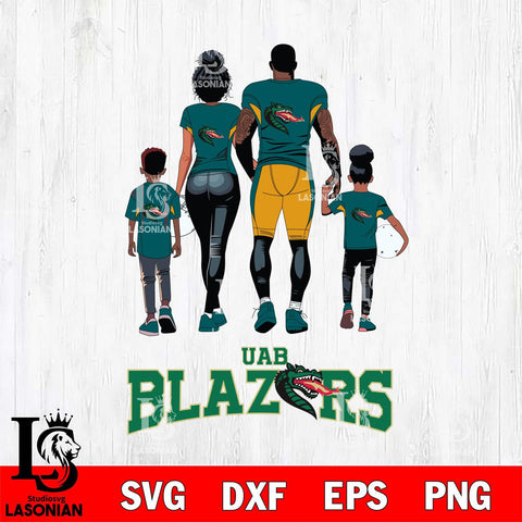 UAB Blazers Family Love Rugby SVG DXF EPS PNG FILE,NCAA SVG, Father day Digital Download,Instant Download, Silhouette