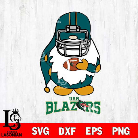 UAB Blazers Gnomes Christmas Svg Eps Dxf Png File, Digital Download, Instant Download