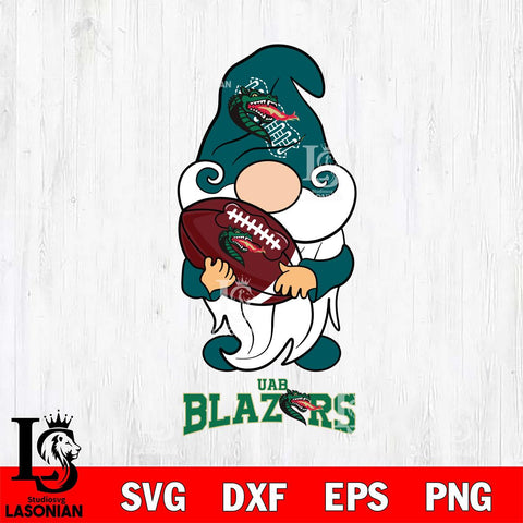 UAB Blazers Gnomes Christmas football Svg Eps Dxf Png File, Digital Download, Instant Download