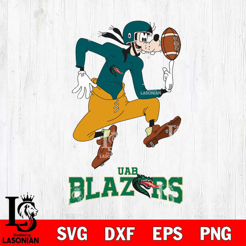 UAB Blazers Goofy Circus Football SVG DXF EPS PNG FILE,NCAA svg ,Football Digital Download,Instant Download, Silhouette