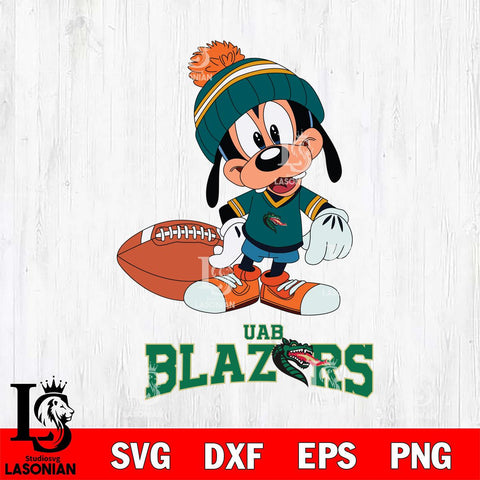 UAB Blazers Goofy Football SVG DXF EPS PNG FILE,NCAA svg ,Football Digital Download,Instant Download, Silhouette