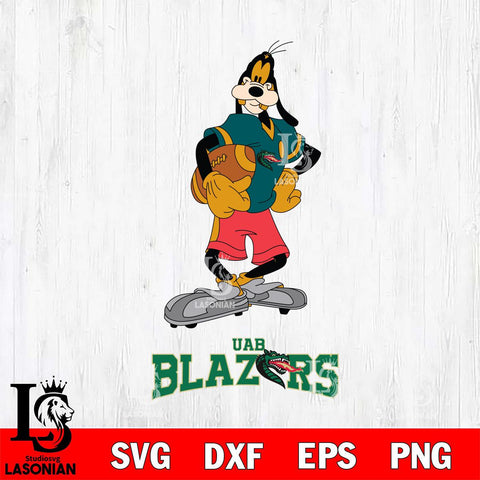 UAB Blazers Goofy Player SVG DXF EPS PNG FILE,NCAA svg ,Football Digital Download,Instant Download, Silhouette