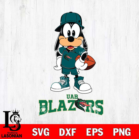 UAB Blazers Goofy rugby SVG DXF EPS PNG FILE,NCAA svg ,Football Digital Download,Instant Download, Silhouette