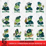 UAB Blazers Grinch Christmas NCAA Bundle 12 Svg Eps Dxf Png File,Cricut files, Digital Download, Instant Download