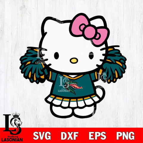 UAB Blazers Hello Kitty Cheerleader 3 Svg Eps Dxf Png File, Digital Download, Instant Download