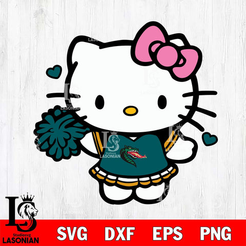 UAB Blazers Hello Kitty Cheerleader 6 Svg Eps Dxf Png File, Digital Download, Instant Download
