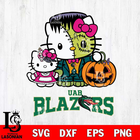 UAB Blazers Hello Kitty Horror 10 Svg Eps Dxf Png File, Digital Download