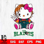 UAB Blazers Hello Kitty Horror Svg Eps Dxf Png File, Digital Download