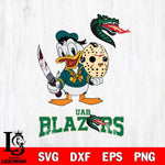 UAB Blazers Jason Voorhees 12 Svg Eps Dxf Png File, Digital Download