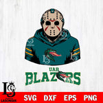 UAB Blazers Jason Voorhees 4 Svg Eps Dxf Png File, Digital Download