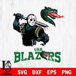 UAB Blazers Jason Voorhees 5 Svg Eps Dxf Png File, Digital Download